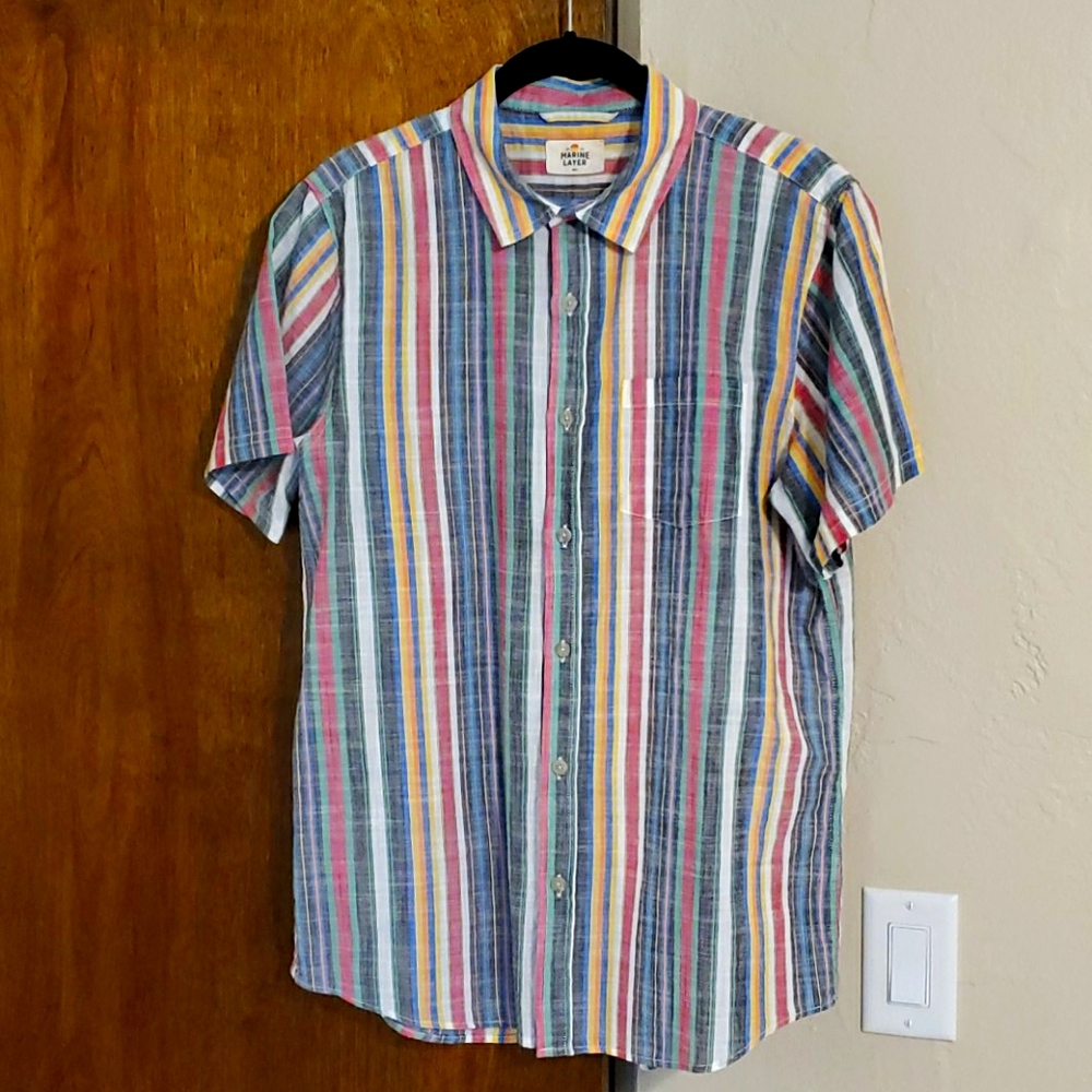 Marine Layer Bolivar button down shirt Exclnt Cond